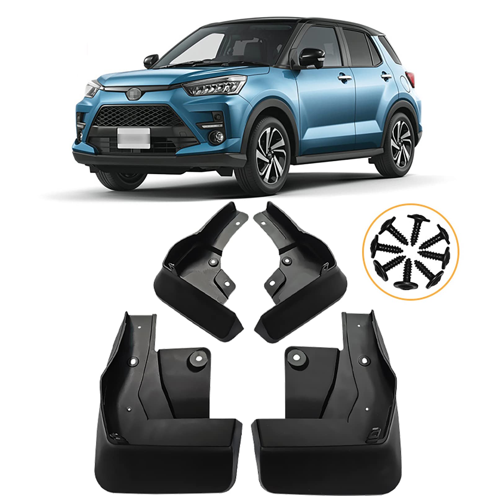 トヨタ ライズ マッドガード 穴あけ不要 トヨタ(純正) マッドガード の